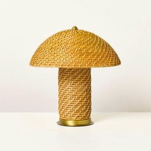 Hearth & Hand Magnolia Brown Rattan Accent Table Lamp NEW IN BOX